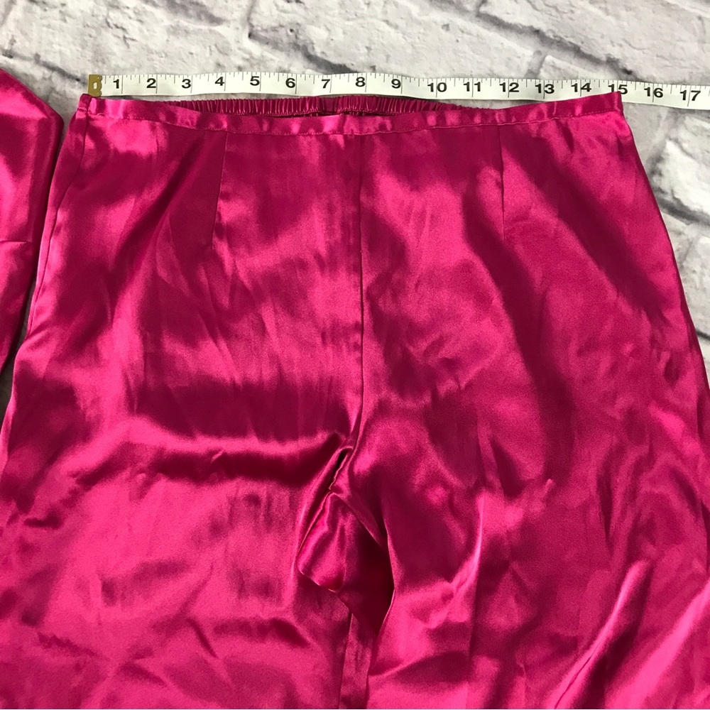 🎉 Host Pick! 🎉 Vintage NWOT Victoria’s Secret‎ Pajamas Satin Barbie Pink - Picture 12 of 14